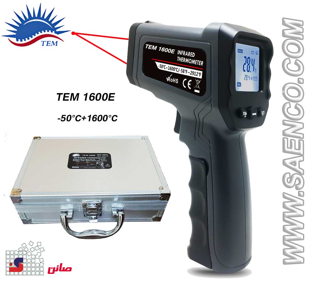 tem-1600e دماسنج اینفرارد 1600 درجه